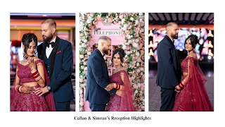 Callan amp Simrans Reception Highlights [upl. by Darleen]