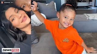 Stormi CRASHES Kylie Jenner’s FIRST Video Since Welcoming Baby Wolf [upl. by Alamap]