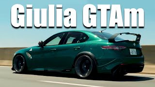 Alfa Romeo Giulia GTAm Performance Stunning  4K Dont Miss This [upl. by Beuthel]