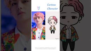 BTS Member Cartoon Character 😍☺️ bts btsarmy cartoon jin suga rm jhope jimin v jk shorts [upl. by Hoskinson]