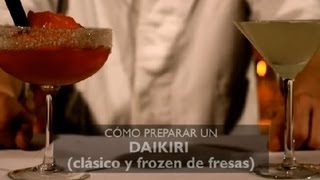 Como Preparar un Daikiri Clasico amp Frozen de Fresas  Los Cocteles Mas Populares [upl. by Ayaros663]