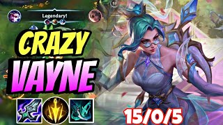 WILD RIFT ADC  VAYNE IS SOO CRAZY WITH THIS BUILD GAMEPLAY [upl. by Eintroc]