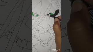 how to draw attack Titan eyeslets drawing 256attack on Titan [upl. by Noyek301]