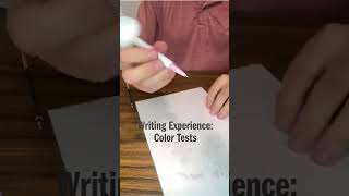 Writing Experience Color Tests [upl. by Remo690]