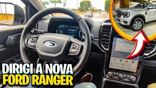 DIRIGI A NOVA FORD RANGER XLS 2024 PELA 1º VEZ [upl. by Nylzor301]