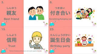 Essential Japanese Words  Friend Part1 No125 [upl. by Sinclare427]