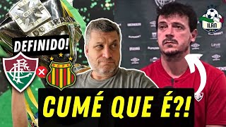 AS MUITAS CONTRADIÇÕES DE DINIZ  ADVERSÁRIO DEFINIDO  FLU X VASCO JÁ COMEÇOU [upl. by Amie]