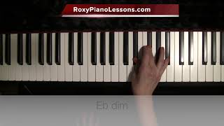 Eb Major Chord Eb Minor chord Eb diminished chord Eb Augmented chord [upl. by Arymas]