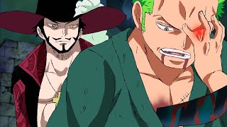 Zoro Explains How Mihawk Cut His Eye During Training  One Piece [upl. by Acenahs]