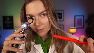 ASMR Annual General Check Up  Soft Spoken Medical RP Eye Exam Ear Exam Cranial Nerves ENT [upl. by Revart350]