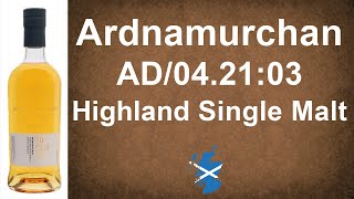 Ardnamurchan AD042103 Highland Single Malt Whisky Review from WhiskyJason [upl. by Blondy]