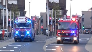 PrimeurOpkomst Brandweer Kruibeke met spoed naar een bijstand ziekenwagen ladder [upl. by Idet158]