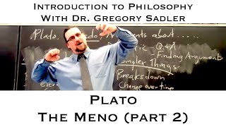 Platos dialogue the Meno part 2  Introduction to Philosophy [upl. by Yddur734]