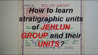 How to learn stratigraphic units of jehlum group and thier contacts  salt range [upl. by Akihsay]