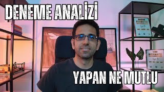 Deneme Analizi Nasıl Yapılır  Faydası Nedir [upl. by Alethea]