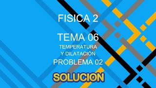 Temperatura y Dilatación  Problema 02 [upl. by Chicky]