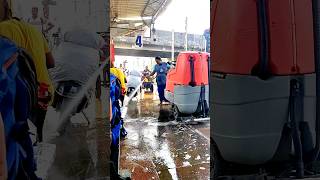 Water jet cleaning at station 🙂🙂 cleaning saafai railways station ytshorts shyamhembram [upl. by Junius]