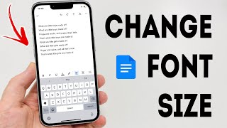 How To Change Font Size On Google Docs Mobile  Full Guide [upl. by Soutor]