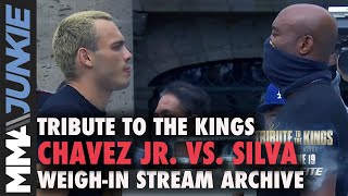 Archive of the Julio Cesar Chavez Jr vs Anderson Silva ceremonial weighIn live stream [upl. by Sirromad91]