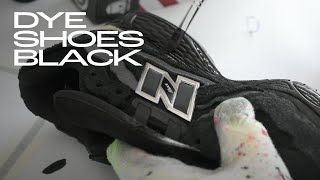 How to Dye Shoes Black New Balance Customs [upl. by Eittel]