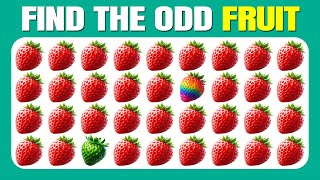 Find the ODD One Out  Fruit Edition 🍎🥑🍉 Easy Medium Hard  30 Ultimate Levels Quizzer Odin [upl. by Assirak]