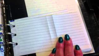 Hacking up Filofax inserts to make new inserts [upl. by Massiw]