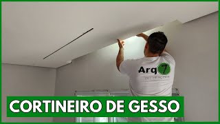 COMO FAZER UM CORTINEIRO DE GESSO ILUMINADO  5 DICAS PARA VOCÊ NÃO ERRAR [upl. by Darby]