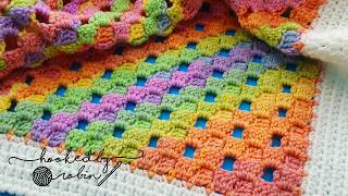 How to Crochet the C2C Open Block Stitch 🧶 [upl. by Terrill]