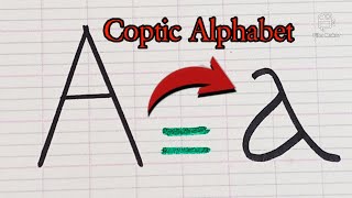 How to learn Sahidic Coptic Alphabet a to z handwriting calligraphyolder egyptian Alphabet [upl. by Campball]