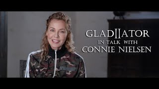 CONNIE NIELSEN TALKS ABOUT GLADIATOR 2 [upl. by Adnirak]