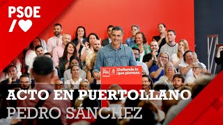 Pedro Sánchez participa en un acto en Puertollano [upl. by Ylrebma]