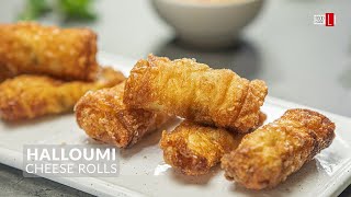 Halloumi Cheese Rolls  Halloumi Sigara Borek  Food Channel L Recipes [upl. by Haldane]