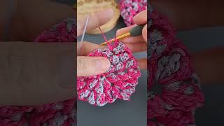 How to crochet popcorn stitch crochet crochetstitch crochetgifts [upl. by Baron]