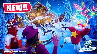 Playing FORTNITE with MY GIRLFRIEND Chapter 4 Winterfest [upl. by Jacquelin215]