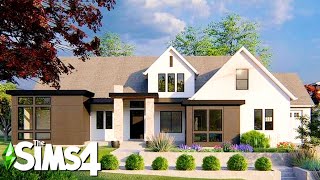 NEW PARENTS FIRST SUBURBAN HOME  Curb Appeal Recreation Sims 4 Limited Pack Speed Build no CC [upl. by Kwang]