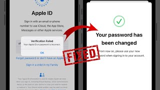 Fixed✅ Verification Failed Your Apple ID or Password is Incorrect 2024  iPhone  iPad [upl. by Nerua]