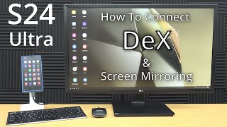 How to connect your Samsung Galaxy S24 Ultra to a HDMI TV or monitor for DeX and screen mirroring [upl. by Ailegna]