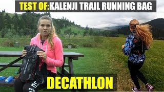 Test of Trail running bag  KALENJI  DECATHLON [upl. by Itsrik]