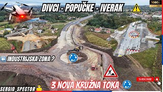 Brza saobraćajnica Lajkovac  Iverak  Valjevo  NOVI KRUŽNI TOKOVI cela trasa DRONOM dronevideo [upl. by Clarise]