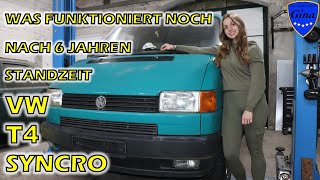 VW BUS T4 SYNCRO 25L 🔹 WAS FUNKTIONIERT NOCH NACH 6 JAHREN STANDZEIT 🔹 BULLI CHECK FÜR DEN TÜV [upl. by Towbin]