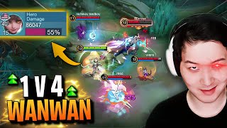 This is why Wanwan is new meta in dark system  Mobile Legends [upl. by Eillek]