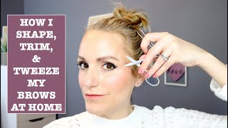 HOW TO MAINTAIN YOUR EYEBROWS AT HOME [upl. by Urina]