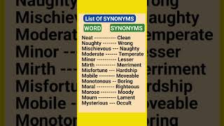 Words and synonyms part 9 [upl. by Tihom]