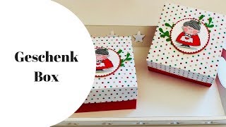 📍Anleitung Geschenkbox quadratisch mit Deckel und Stampin Up Produkten [upl. by Ehcor186]