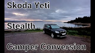 Skoda Yeti quotStealthquot Car Camper Conversion [upl. by Walrath83]