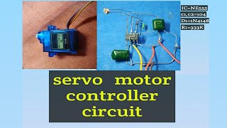 How to make Servo Motor Controller Circuit with sensor input  Without Arduino [upl. by Inol370]