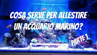 COME ALLESTIRE UN ACQUARIO MARINO  1° Parte Acquario Sump Sale e Tecnica base [upl. by Barry193]