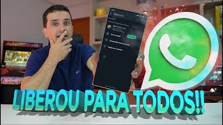 AGORA É PARA TODOS no WHATSAPP Transcrição de áudio é LIBERADA pra TODO MUNDO no ANDROID e IOS [upl. by Llennahs]