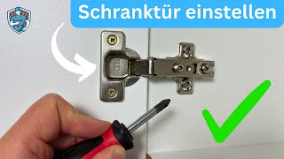 Schranktür einstellen einfache Anleitung  Schritt für Schritt   ✅ [upl. by Sallyann]