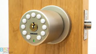 Zincker Vaulta Electronic Door Knob Unboxing Install and Review [upl. by Justis382]